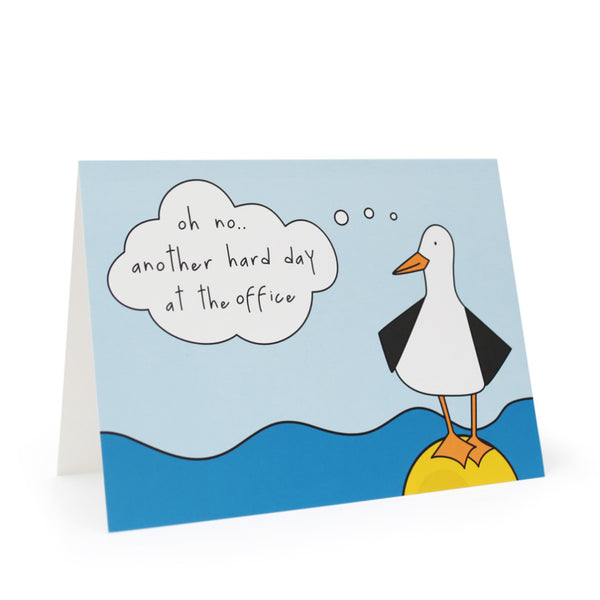 Hard Day At The Office Card | Seaside Inspired Cards | Stationery | Gone  Crabbing