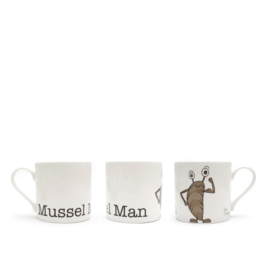 Muscle Man Mug, Man Mug, Big Mug for Man, Gone Crabbing Mussel Man Mug
